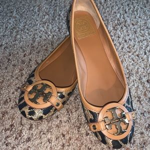 EUC cheetah print Tory Burch flats